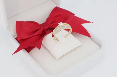 Kedvenc eljegyzési arany gyűrű (gy2061)