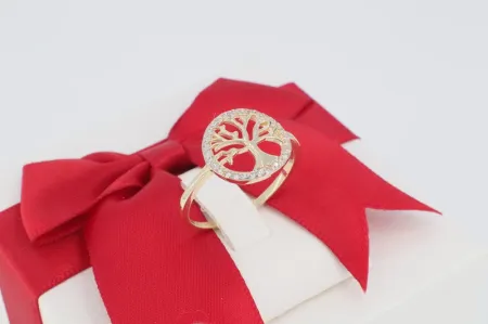 Életfa Bölcsessége arany gyűrű (gy2091)