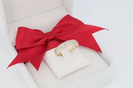 Csillogó Sáv Klasszikus arany gyűrű (gy2106)