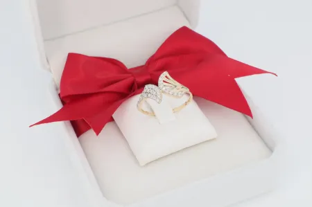 Elegancia Szárnyán arany gyűrű (gy2112)