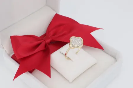 Cirkónia köves lóhere gyűrű (gy2119)