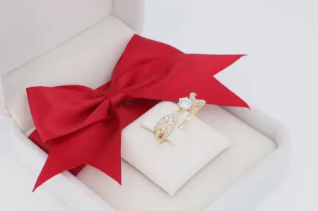 Divatos eljegyzési gyűrű (gy2126)