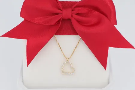 Arany szív medál nyaklánccal (nym220)